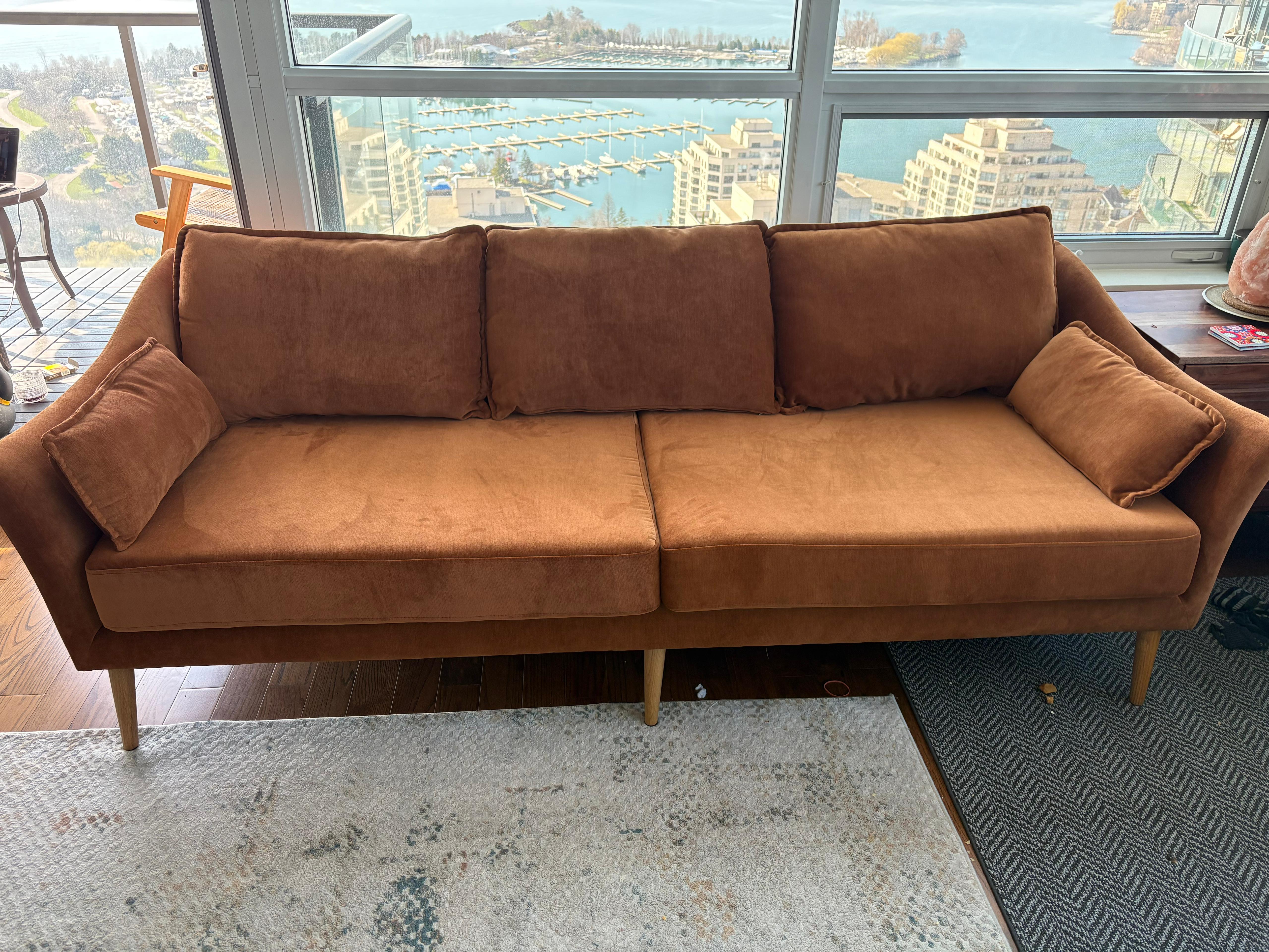 After restoration example showing finished upholstery